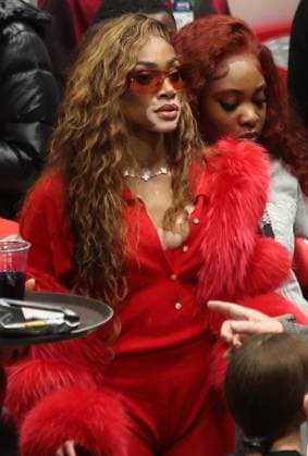 WASHINGTON, D.C. - DECEMBER 26: Winnie Harlow attends the Washington Wizards vs Orlando Game at the Capital One Arena in Washington, D.C. on December 26, 2023. Copyright: xmpi34x