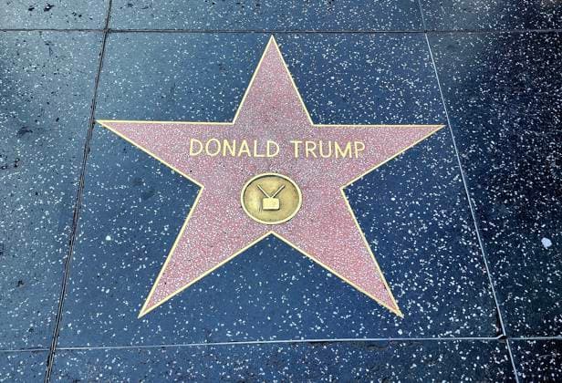 Entertainment Themen der Woche KW52 RECORD DATE NOT STATED HOLLYWOOD, CA - DECEMBER 28: View of Donald Trump™s Star On The Hollywood Walk Of Fame as calls for it™s removal by thousands of petitioners and some city officials though it has yet to be discussed formally. December 28, 2023. Copyright: xMediaPunchx