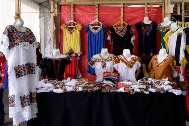 Crafts and gastronomy from the state of Guerrero are sold in the Zocalo of Mexico City December 28, 2023, Mexico City, Mexico: Artisans from the state of Guerrero sell their products such as handicrafts, mezcals, traditional costumes and various products at the Zocalo Christmas festival in Mexico City. on December 28, 2023 in Mexico City, Mexico (Photo by Luis Barron Eyepix Group). Copyright: xLuisxBarronx xEyepixxGroupx LB-20231228-12