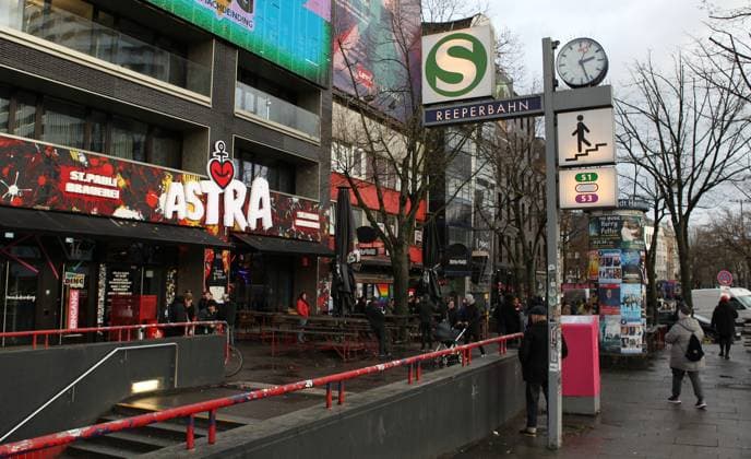 Der Molotow Musikclub am Nobistor 14 auf der Reeperbahn. St. Pauli Hamburg