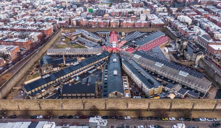 Eastern State Penitentiary in Philadelphia - aerial view - travel photography Eastern State Penitentiary in Philadelphia - aerial view - street photoraphy Copyright: xZoonar.com ÊrikxLattweinx 19922567