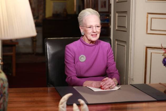 Entertainment Themen der Woche KW52 Entertainment Bilder des Tages 31-12-2023 Denmark New Years speech of Queen Margrethe at Christian IX Mansion at Amalienborg palace. Â  Copyright: xPPEx
