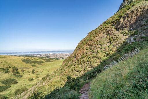 A beautiful shot of Holyrood Park in Edinburgh, UK 1031240 RECORD DATE NOT STATED