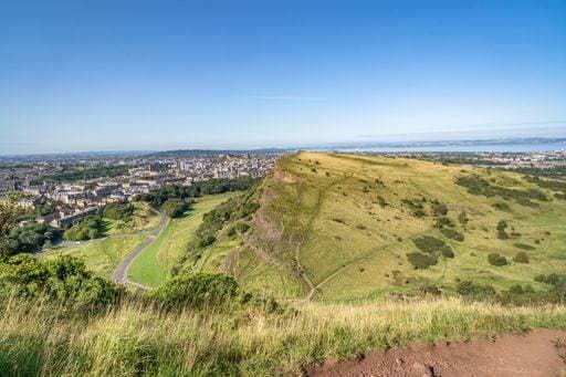 A beautiful shot of Holyrood Park in Edinburgh, UK 1031317 RECORD DATE NOT STATED