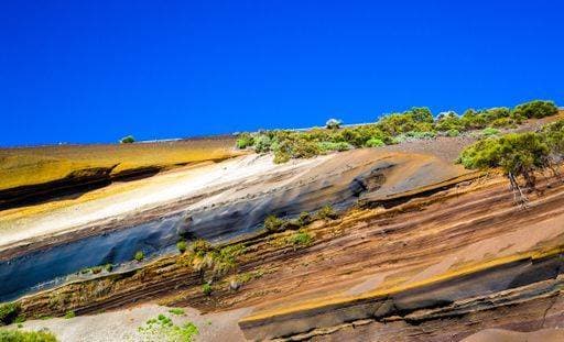 The beautiful layers of Tenerife geology earth with volcanic exemplars 1037764 RECORD DATE NOT STATED