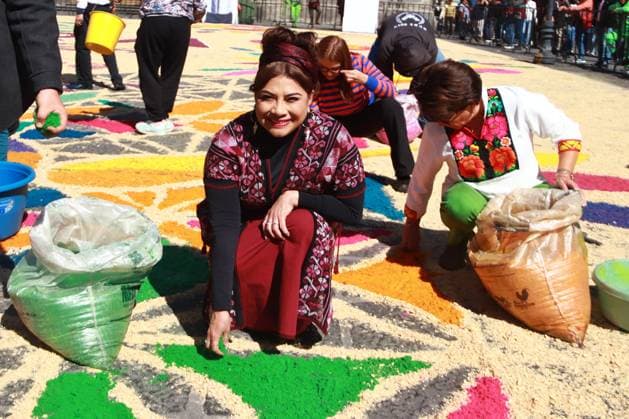 January 3, 2024 in Mexico City, Mexico: The sole candidate for the Head of Government of Mexico City Clara Brugada of the coalition made up of the political parties Morena, PT and PV, during her pre-campaign closing in Plaza 23 of May, at the Cuauhto moc mayor s office on January 3, 2024. In Mexico City, Mexico. Mexico City Mexico - ZUMAe321 20240103_zia_e321_004 Copyright: xCarlosxSantiagox