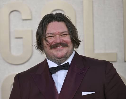 Actor Matty Matheson arrives for the 81st annual Golden Globe Awards at the Beverly Hilton in Beverly Hills, California on Sunday, January 7, 2024.  LAP202401070052 CHRISxCHEW