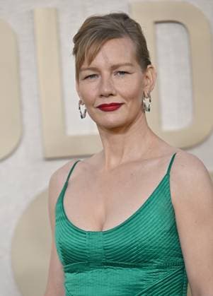 Actress Sandra Hüller arrives for the 81st annual Golden Globe Awards at the Beverly Hilton in Beverly Hills, California on Sunday, January 7, 2024.  LAP202401070053 CHRISxCHEW