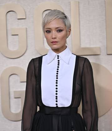 Actress Pom Klementieff arrives for the 81st annual Golden Globe Awards at the Beverly Hilton in Beverly Hills, California on Sunday, January 7, 2024.  LAP202401070088 CHRISxCHEW
