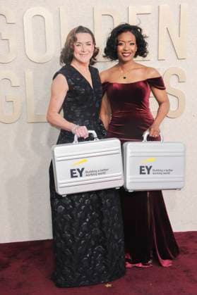 RECORD DATE NOT STATED EY representatives at arrivals, 81st Annual Golden Globe Awards, Beverly Hilton Hotel, Beverly Hills, CA, United States, January 7, 2024. (Photo by: Elizabeth Goodenough Everett Collection) PUBLICATIONXNOTxINxCANxCHNxFRAxITAxJPNxNORxPOLxRUSxESPxUKxUSA