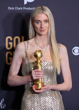 January 7, 2024, Beverly Hills, California, USA: Elizabeth Debicki in the press room of the 81st Annual Golden Globe Awards on Sunday January 7, 2024 at The Beverly Hilton Hotel in Beverly Hills, California. ARIANA RUIZ PI Beverly Hills USA - ZUMAp124 20240107_zaa_p124_160 Copyright: xArianaxRuizx