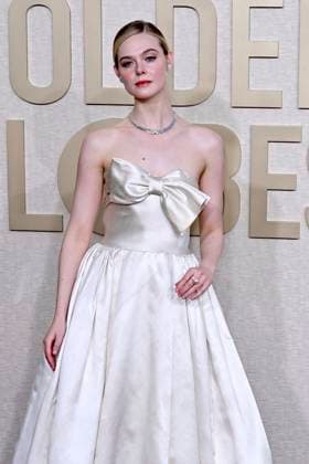 Elle Fanning bei der Verleihung der 81. Golden Globe Awards im Beverly Hilton Hotel. Beverly Hills, 07.01.2024