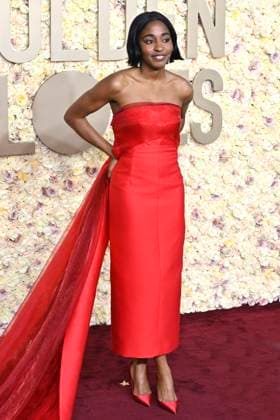 Ayo Edebiri bei der Verleihung der 81. Golden Globe Awards im Beverly Hilton Hotel. Beverly Hills, 07.01.2024