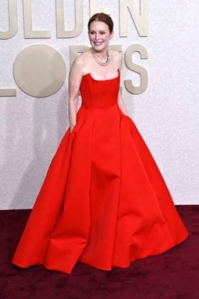 Julianne Moore bei der Verleihung der 81. Golden Globe Awards im Beverly Hilton Hotel. Beverly Hills, 07.01.2024