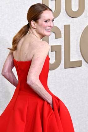 Julianne Moore bei der Verleihung der 81. Golden Globe Awards im Beverly Hilton Hotel. Beverly Hills, 07.01.2024