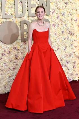 Julianne Moore bei der Verleihung der 81. Golden Globe Awards im Beverly Hilton Hotel. Beverly Hills, 07.01.2024