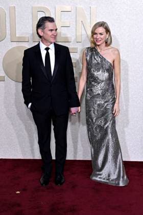 Billy Crudup mit Ehefrau Naomi Watts bei der Verleihung der 81. Golden Globe Awards im Beverly Hilton Hotel. Beverly Hills, 07.01.2024
