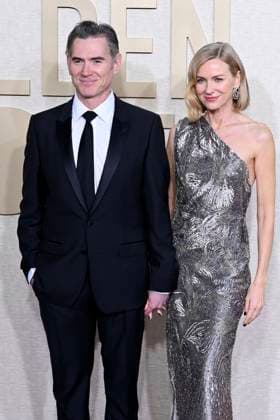 Billy Crudup mit Ehefrau Naomi Watts bei der Verleihung der 81. Golden Globe Awards im Beverly Hilton Hotel. Beverly Hills, 07.01.2024