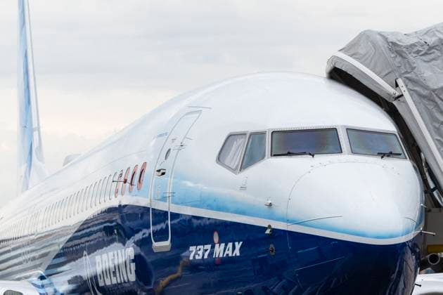 FAA Grounds 737 MAX 9 Fleet For Inspections After Alaska Airlines Incident File photo - The Boeing 737 MAX is the fourth generation of the Boeing 737, a narrow-body airliner manufactured by Boeing Commercial Airplanes a division of American company Boeing. It succeeds the Boeing 737 Next Generation and competes with the Airbus A320neo family. The new series was announced on August 30, 2011. Le Bourget, France, June 18, 2023. - The US Federal Aviation Administration (FAA) issued a directive on Saturday to temporarily ground 171 Boeing 737 MAX 9 aircraft for safety checks, following a mid-air cabin panel blowout forcing an Alaska Airlines aircraft to make an emergency landing. Photo by Thomas Arnoux ABACAPRESS.COM Le Bourget France  Copyright: xArnouxxThomas ABACAx
