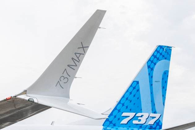 FAA Grounds 737 MAX 9 Fleet For Inspections After Alaska Airlines Incident File photo - The Boeing 737 MAX is the fourth generation of the Boeing 737, a narrow-body airliner manufactured by Boeing Commercial Airplanes a division of American company Boeing. It succeeds the Boeing 737 Next Generation and competes with the Airbus A320neo family. The new series was announced on August 30, 2011. Le Bourget, France, June 18, 2023. - The US Federal Aviation Administration (FAA) issued a directive on Saturday to temporarily ground 171 Boeing 737 MAX 9 aircraft for safety checks, following a mid-air cabin panel blowout forcing an Alaska Airlines aircraft to make an emergency landing. Photo by Thomas Arnoux ABACAPRESS.COM Le Bourget France  Copyright: xArnouxxThomas ABACAx