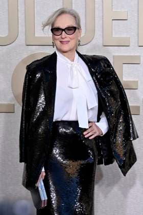 Meryl Streep bei der Verleihung der 81. Golden Globe Awards im Beverly Hilton Hotel. Beverly Hills, 07.01.2024