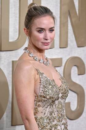 Emily Blunt bei der Verleihung der 81. Golden Globe Awards im Beverly Hilton Hotel. Beverly Hills, 07.01.2024