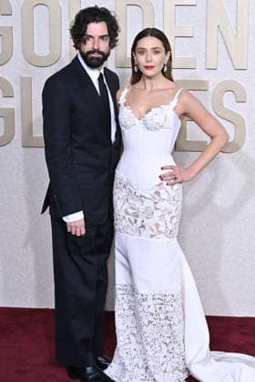 Robbie Arnett mit Ehefrau Elizabeth Olsen bei der Verleihung der 81. Golden Globe Awards im Beverly Hilton Hotel. Beverly Hills, 07.01.2024 *** Robbie Arnett with wife Elizabeth Olsen at the 81 Golden Globe Awards at the Beverly Hilton Hotel Beverly Hills, 07 01 2024 Foto:xJ.xBlocx xFuturexImagex globes_2024_4234
