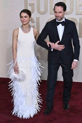 Keri Russell und Matthew Rhys bei der Verleihung der 81. Golden Globe Awards im Beverly Hilton Hotel. Beverly Hills, 07.01.2024