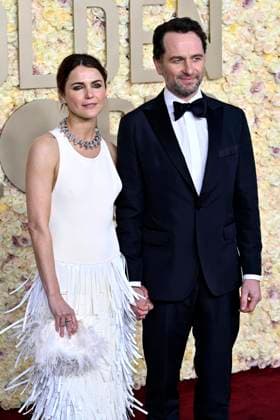 Keri Russell und Matthew Rhys bei der Verleihung der 81. Golden Globe Awards im Beverly Hilton Hotel. Beverly Hills, 07.01.2024