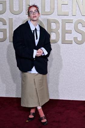 Bille Eilish bei der Verleihung der 81. Golden Globe Awards im Beverly Hilton Hotel. Beverly Hills, 07.01.2024