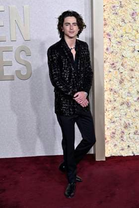 Timothee Chalamet bei der Verleihung der 81. Golden Globe Awards im Beverly Hilton Hotel. Beverly Hills, 07.01.2024