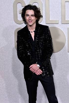 Timothee Chalamet bei der Verleihung der 81. Golden Globe Awards im Beverly Hilton Hotel. Beverly Hills, 07.01.2024
