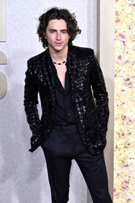 Timothee Chalamet bei der Verleihung der 81. Golden Globe Awards im Beverly Hilton Hotel. Beverly Hills, 07.01.2024