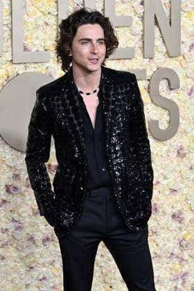 Timothee Chalamet bei der Verleihung der 81. Golden Globe Awards im Beverly Hilton Hotel. Beverly Hills, 07.01.2024