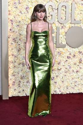 Taylor Swift bei der Verleihung der 81. Golden Globe Awards im Beverly Hilton Hotel. Beverly Hills, 07.01.2024