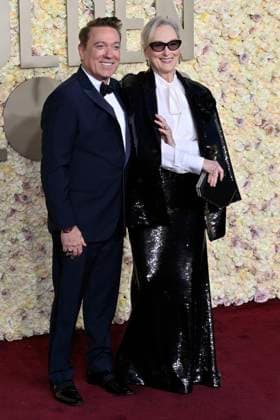 Kevin Huvane und Meryl Streep bei der Verleihung der 81. Golden Globe Awards im Beverly Hilton Hotel. Beverly Hills, 07.01.2024