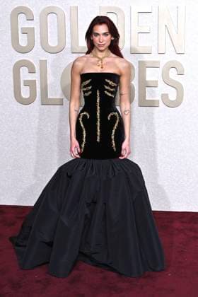 Dua Lipa bei der Verleihung der 81. Golden Globe Awards im Beverly Hilton Hotel. Beverly Hills, 07.01.2024
