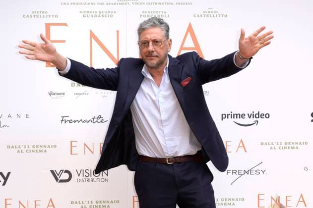 Entertainment Themen der Woche KW02 Entertainment Bilder des Tages Sergio Castellitto beim Photocall zum Kinofilm Enea im Hotel de la Ville. Rom, 08.01.2024 *** Sergio Castellitto at the photocall for the movie Enea at the Hotel de la Ville Rome, 08 01 2024 Foto:xA.xM.xTinghinox xFuturexImagex enea_4146