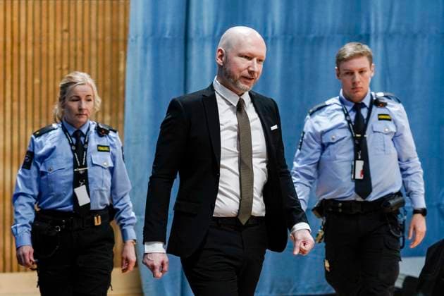 Anders Behring Breivik til sak mot staten om soningsforhold Tyristrand 20240109. Dag to av rettssaken hvor Oslo tingrett behandler saken som gjelder Anders Behring Breiviks soningsforhold og hans rettigheter etter Den Europeiske Menneskerettighetskonvensjonen. Rettssaken finner sted i en gymsal i Ringerike fengsel. Breivik, som na kaller seg Fjotolf Hansen, ble aret etter terrorangrepene mot Oslo og Utoya 22. juli 2011, domt til 21 ars forvaring med en minstetid pa 10 ar. 77 mennesker mistet livet i angrepene. Foto: Cornelius Poppe NTB Tyristrand Norge 4CSS_yui41c EDITORIAL USE ONLY Ref:_BNC4CSS_yui41c.jpg  Copyright: xCorneliusxPoppex xNTBx
