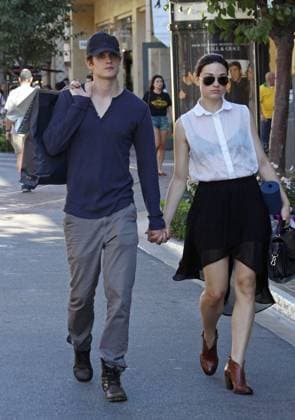 Real-life Teen Wolf couple Daniel Sharman and Crystal Reed seen enjoying a day of shopping at the Grove in Hollywood 82965, LOS ANGELES, CALIFORNIA - Monday August 27, 2012. Real-life Teen Wolf couple Daniel Sharman and Crystal Reed seen enjoying a day of shopping at the Grove Shopping Centre in Hollywood. , Credit:Fallen Star, PacificCoastNews.com Avalon USA, Los Angeles  Copyright: xFallenxStar,xPacificCoastNews.comx xAvalonx 0527741874