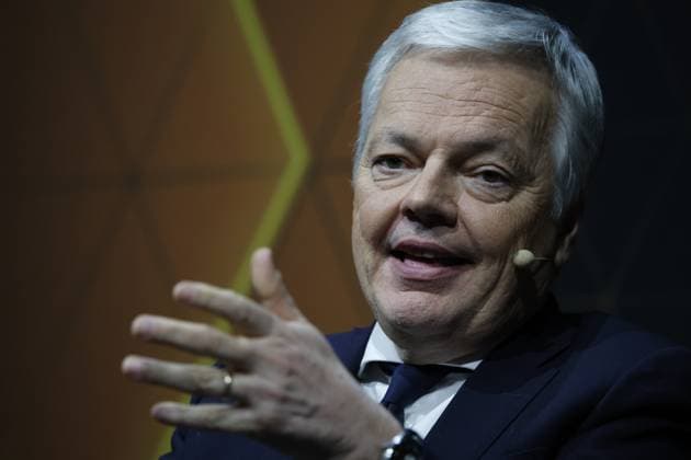 MR s Didier Reynders pictured during the 39th award ceremony for the Manager of the Year, Wednesday 10 January 2024 in Brussels. Flemish business magazine Trends, french-speaking counterpart Trends-Tendance, in collaboration with television channel Kanaal Z Canal Z, have a yearly tradition of electing a Flemish and a French-speaking manager of the year.  NICOLASxMAETERLINCK 83754611