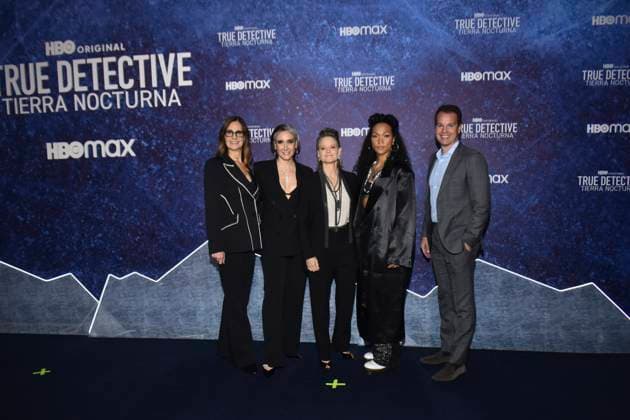 True Detective: Night Country Tv Series Premiere January 11, 2023, Mexico City, Mexico: (L-R) Mari-Jo Winkler, Issa Lopez, Jodie Foster, Kali Reis attend the blue carpet for the Tv series premiere by HBO True Detective: Night Country at Cineteca Nacional. on January 11, 2023 in Mexico City, Mexico. (Photo by Carlos Tischler Eyepix Group) Copyright: xCarlosxTischler xEyepixxGroupx CT_11012024_109030