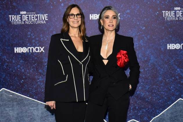 True Detective: Night Country Tv Series Premiere January 11, 2023, Mexico City, Mexico: Mari-Jo Winkler and Issa Lopez attend the blue carpet for the Tv series premiere by HBO True Detective: Night Country at Cineteca Nacional. on January 11, 2023 in Mexico City, Mexico. (Photo by Carlos Tischler Eyepix Group) Copyright: xCarlosxTischler xEyepixxGroupx CT_11012024_109055