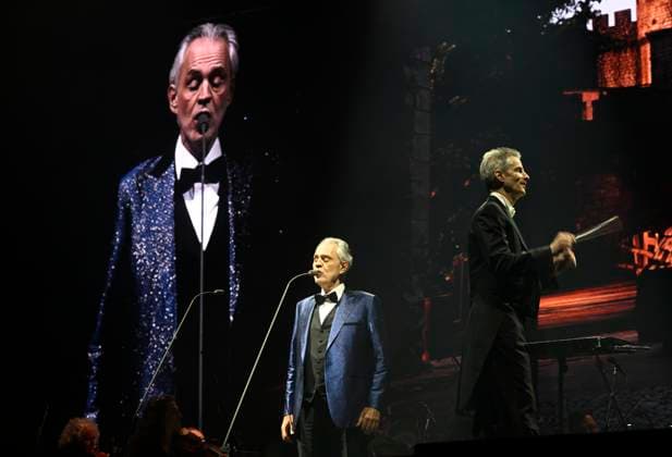 Bilder des Jahres 2024, Entertainment 01 Januar Entertainment Themen der Woche KW02 ***EDITORIAL USE ONLY***Concert of Italian tenor Andrea Bocelli accompanied by the Czech National Symphony Orchestra with conductor Steven Mercurio in Prague, Czech Republic, January 13, 2024. (CTKxPhoto MichalxKrumphanzl) CTKPhotoP2024011306075  CTKPhotoP2024011306075