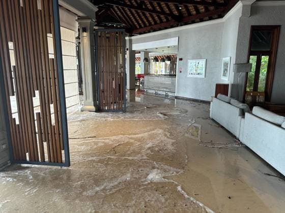 Cyclone bricht ueber Mauritius her, und zerstoert das Resort Beachcomber Paradis Golf und Spa, Travel, 15.01.2024 Le Morne Le Morne Mauritius