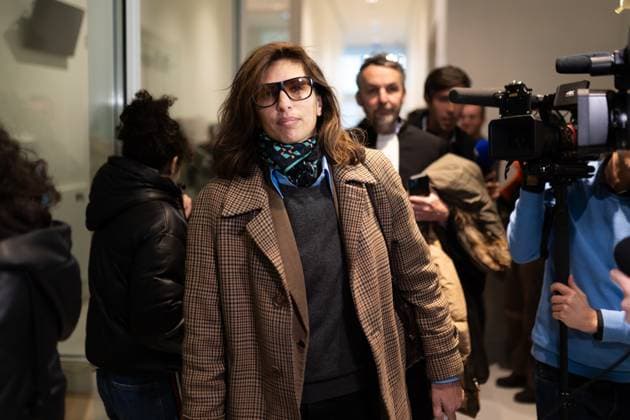 Paris, France, January 16, 2024 - Trial of French director and actress Maiwenn for assaulting Mediapart co founder in a restaurant in March 2023.  Copyright: xAlexisxSciardx