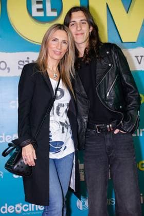 January 16, 2024, Mexico City, Ciudad de Mexico, Mexico: January 16, 2024, Mexico City, Mexico: Carina Ricco and her son Luca Palomo Attend the red carpet of the Roomie film premiere at cinepolis Perisur. on January 16, 2024 in Mexico City, Mexico. Mexico City Mexico - ZUMAe321 20240116_zea_e321_018 Copyright: xLuisxMarin xEyepixxGroupx