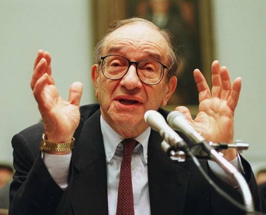 2 24 98 BANKING & FINANCIAL SERVICES--Federal Reserve Chairman Alan Greenspan testifies before the Banking & Financial Services Committee. CONGRESSIONAL QUARTERLY PHOTO BY SCOTT J. FERRELL EDITORIAL USE ONLY Copyright: xx x cqphotos003410