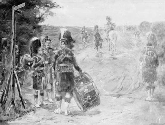RECORD DATE NOT STATED The Second Boer War, 1899-1902 Possibly photograph of one of William Skeoch Cumming s paintings of Scottish troops in South Africa. Copyright: xpiemagsx piemagwarw13102023-3672 !ACHTUNG AUFNAHMEDATUM GESCHÄTZT!