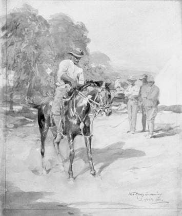 RECORD DATE NOT STATED The Second Boer War, 1899-1902 Sketch drawn by William Skeoch Cumming, based on one of his own photographs. Copyright: xpiemagsx piemagwarw13102023-3689 !ACHTUNG AUFNAHMEDATUM GESCHÄTZT!